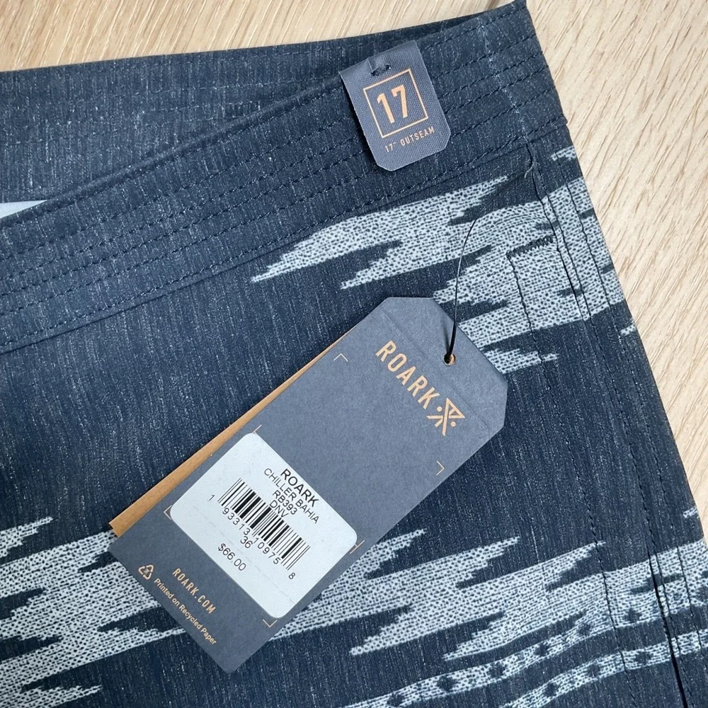 Roark The Chiller Board Shorts Aztec Print Swim Trunks 36‎